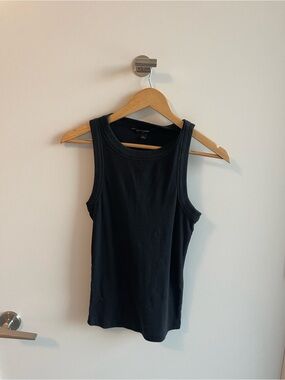 Banana Republic Classic Black Ribbed Tank Top